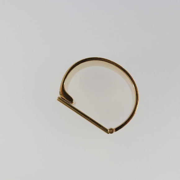 LOUIS VUITTON Monogram Nanogram Scarf Ring Brooch Gold Tone M00226 Auth 186230A