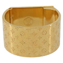 LOUIS VUITTON Monogram Nanogram Scarf Ring Brooch Gold Tone M00226 Auth 186230A-2
