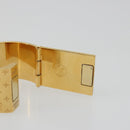 LOUIS VUITTON Monogram Nanogram Scarf Ring Brooch Gold Tone M00226 Auth 186230A-8