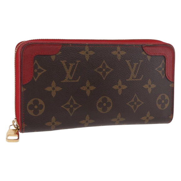 LOUIS VUITTON Monogram Zippy Wallet Tiro Long Wallet M61854 LV Auth 186231A