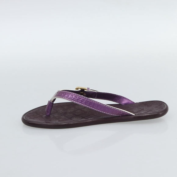 LOUIS VUITTON Monogram Sandals Purple LV Auth 186233M