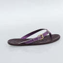 LOUIS VUITTON Monogram Sandals Purple LV Auth 186233M-12