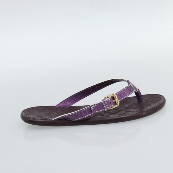 LOUIS VUITTON Monogram Sandals Purple LV Auth 186233M