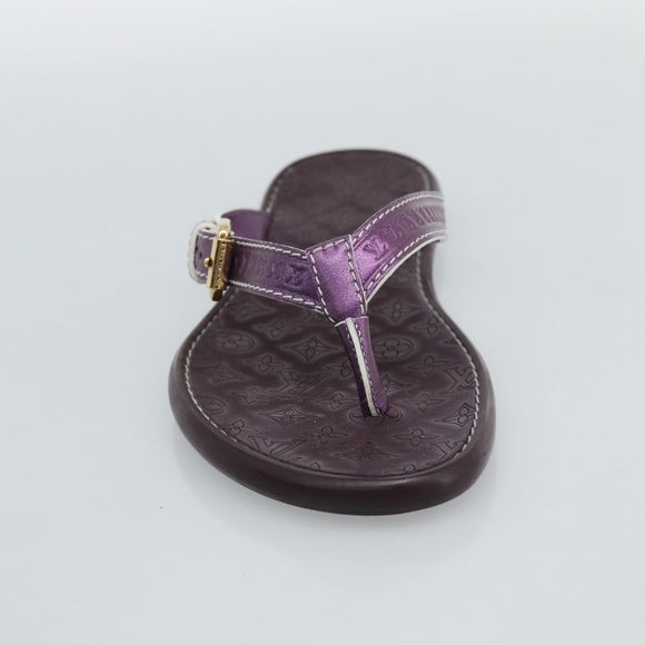 LOUIS VUITTON Monogram Sandals Purple LV Auth 186233M