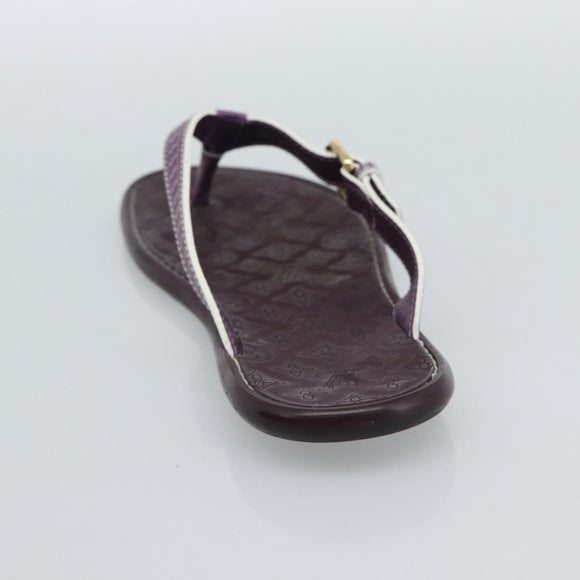 LOUIS VUITTON Monogram Sandals Purple LV Auth 186233M
