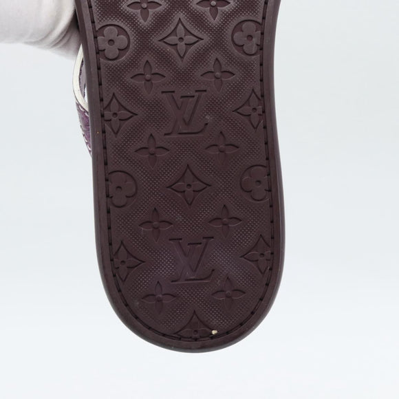 LOUIS VUITTON Monogram Sandals Purple LV Auth 186233M