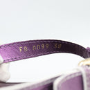 LOUIS VUITTON Monogram Sandals Purple LV Auth 186233M-17