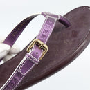 LOUIS VUITTON Monogram Sandals Purple LV Auth 186233M-18