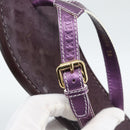 LOUIS VUITTON Monogram Sandals Purple LV Auth 186233M-19