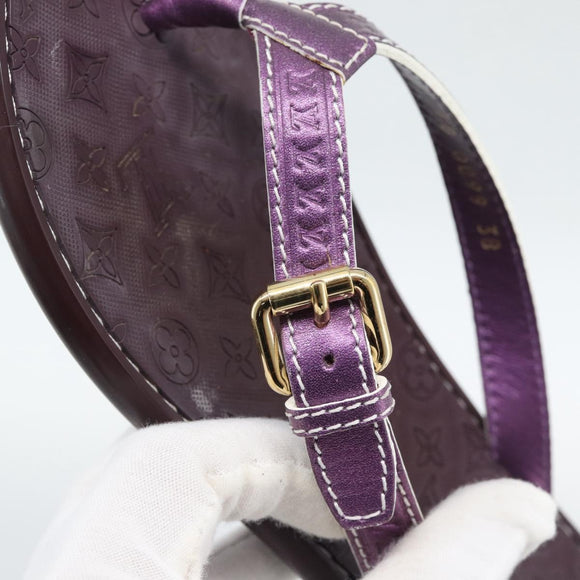 LOUIS VUITTON Monogram Sandals Purple LV Auth 186233M