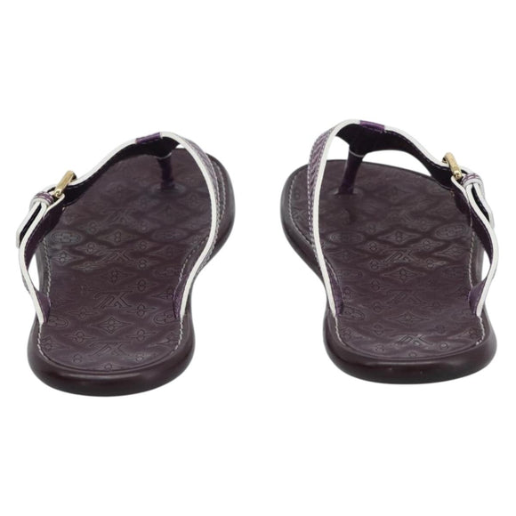 LOUIS VUITTON Monogram Sandals Purple LV Auth 186233M