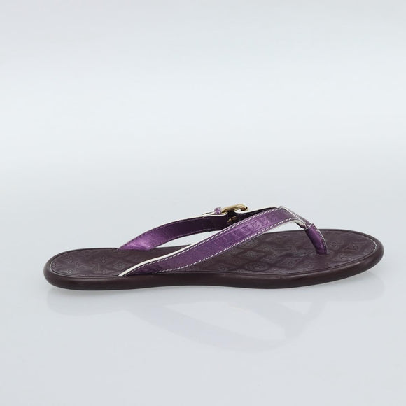 LOUIS VUITTON Monogram Sandals Purple LV Auth 186233M