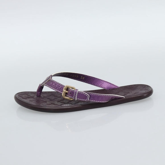 LOUIS VUITTON Monogram Sandals Purple LV Auth 186233M