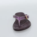 LOUIS VUITTON Monogram Sandals Purple LV Auth 186233M-6
