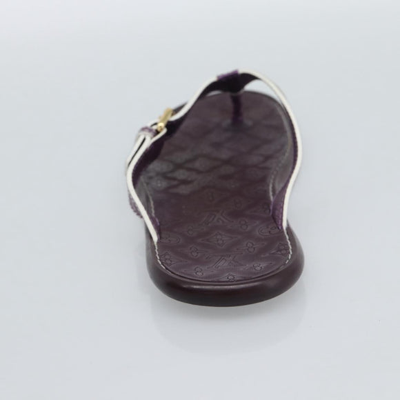 LOUIS VUITTON Monogram Sandals Purple LV Auth 186233M
