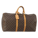 LOUIS VUITTON Monogram Keepall 55 Boston Bag M41424 LV Auth 186234A-1