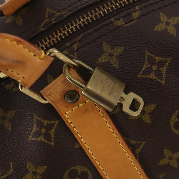 LOUIS VUITTON Monogram Keepall 55 Boston Bag M41424 LV Auth 186234A