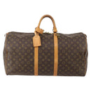 LOUIS VUITTON Monogram Keepall 55 Boston Bag M41424 LV Auth 186234A-13