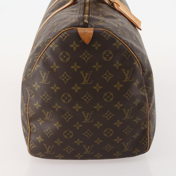 LOUIS VUITTON Monogram Keepall 55 Boston Bag M41424 LV Auth 186234A