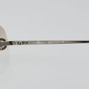 CHANEL COCO Mark Sunglasses metal Silver tone CC Auth 186236M-13