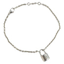 LOUIS VUITTON Bracelet Silver Lockit Bracelet Ag925 Silver Q95450 Auth 186237A-1