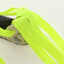 LOEWE Bijou Espadrilles Sandals Canvas Neon Green Auth 186240M-13