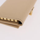 Salvatore Ferragamo Gancini Key Case Leather Ivory Gold Auth 186241A-15