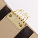 Salvatore Ferragamo Gancini Key Case Leather Ivory Gold Auth 186241A-9