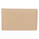 Salvatore Ferragamo Gancini Key Case Leather Ivory Gold Auth 186241A-2