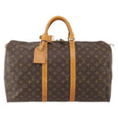 LOUIS VUITTON Monogram Keepall 50 Boston Bag M41426 LV Auth 186242A-13