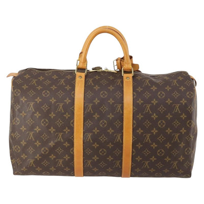 LOUIS VUITTON Monogram Keepall 50 Boston Bag M41426 LV Auth 186242A - 0