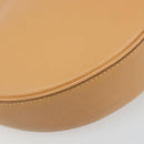 BURBERRY Shoulder Bag Leather Beige Gold Auth 186245A-17