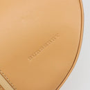 BURBERRY Shoulder Bag Leather Beige Gold Auth 186245A-9