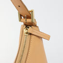 BURBERRY Shoulder Bag Leather Beige Gold Auth 186245A-10
