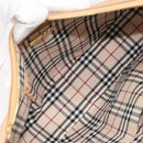 BURBERRY Shoulder Bag Leather Beige Gold Auth 186245A-12