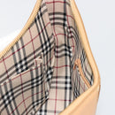 BURBERRY Shoulder Bag Leather Beige Gold Auth 186245A-19