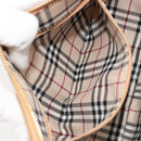 BURBERRY Shoulder Bag Leather Beige Gold Auth 186245A-21