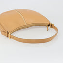 BURBERRY Shoulder Bag Leather Beige Gold Auth 186245A-7