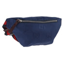 GUCCI GG Canvas Sherry Line Waist bag Navy Red 502095 Auth 186249M-1