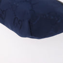 GUCCI GG Canvas Sherry Line Waist bag Navy Red 502095 Auth 186249M-11