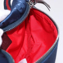 GUCCI GG Canvas Sherry Line Waist bag Navy Red 502095 Auth 186249M-17