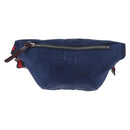 GUCCI GG Canvas Sherry Line Waist bag Navy Red 502095 Auth 186249M-2
