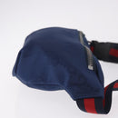 GUCCI GG Canvas Sherry Line Waist bag Navy Red 502095 Auth 186249M-4