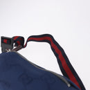 GUCCI GG Canvas Sherry Line Waist bag Navy Red 502095 Auth 186249M-8
