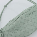 BOTTEGA VENETA INTRECCIATO Shoulder Bag Leather Green Gold Auth 186252SM-14