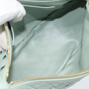 BOTTEGA VENETA INTRECCIATO Shoulder Bag Leather Green Gold Auth 186252SM-11