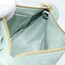 BOTTEGA VENETA INTRECCIATO Shoulder Bag Leather Green Gold Auth 186252SM-18