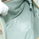 BOTTEGA VENETA INTRECCIATO Shoulder Bag Leather Green Gold Auth 186252SM-19