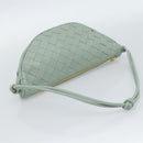 BOTTEGA VENETA INTRECCIATO Shoulder Bag Leather Green Gold Auth 186252SM-7