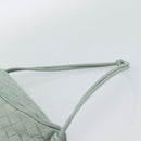 BOTTEGA VENETA INTRECCIATO Shoulder Bag Leather Green Gold Auth 186252SM-8